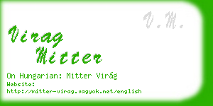 virag mitter business card