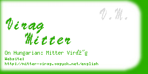 virag mitter business card